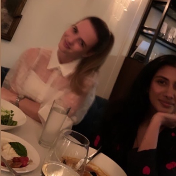 Storets Audrey plaid organza sheer collared shirt button up oversized - Picture 10 of 10